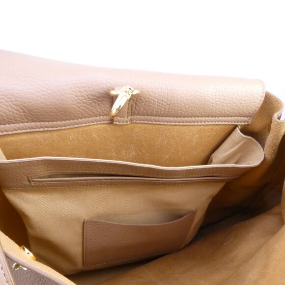 Cuyana Women’s Leather Backpack 13-inc - Cappuccino Missing 1 Metal Button See main image 4